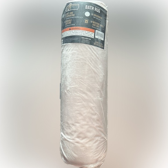 Gorilla Grip Memory Foam Bath Rug-Pink - Picture 2 of 3